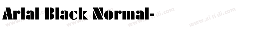 Arlal Black Normal字体转换 Arlal Black Normal字体转换